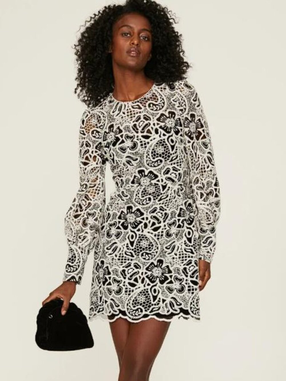 ML MONIQUE LHUILLIER Women's Ava White Lace Mini Dress 12